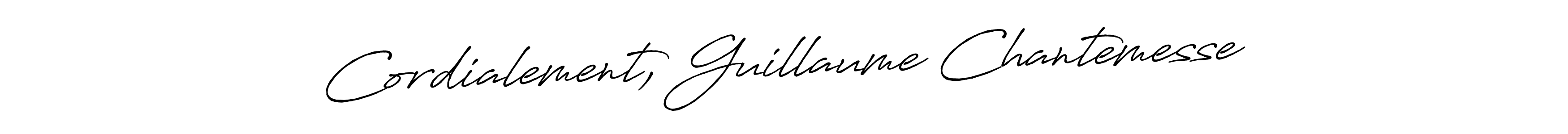 Also You can easily find your signature by using the search form. We will create Cordialement, Guillaume Chantemesse name handwritten signature images for you free of cost using Antro_Vectra_Bolder sign style. Cordialement, Guillaume Chantemesse signature style 7 images and pictures png