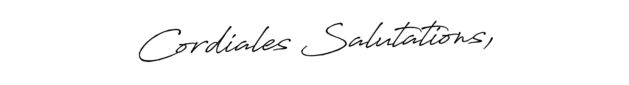 Check out images of Autograph of Cordiales Salutations, name. Actor Cordiales Salutations, Signature Style. Antro_Vectra_Bolder is a professional sign style online. Cordiales Salutations, signature style 7 images and pictures png