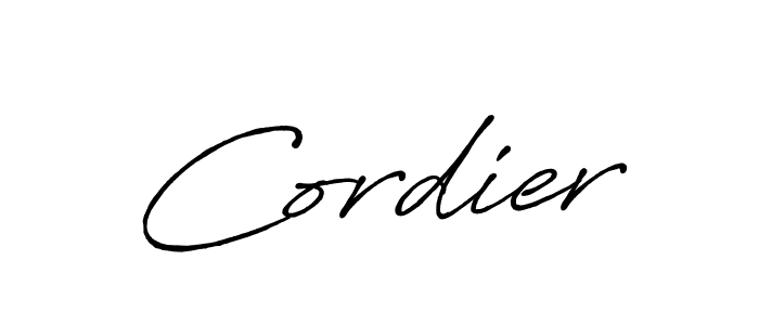 Also we have Cordier name is the best signature style. Create professional handwritten signature collection using Antro_Vectra_Bolder autograph style. Cordier signature style 7 images and pictures png