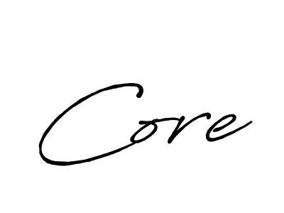 You should practise on your own different ways (Antro_Vectra_Bolder) to write your name (Core) in signature. don't let someone else do it for you. Core signature style 7 images and pictures png