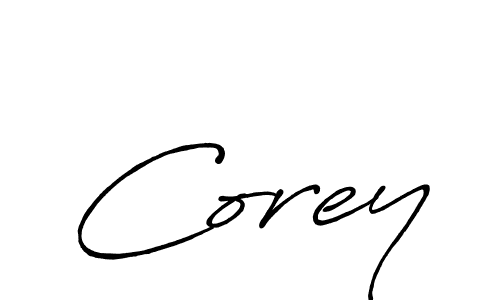 You should practise on your own different ways (Antro_Vectra_Bolder) to write your name (Corey) in signature. don't let someone else do it for you. Corey signature style 7 images and pictures png