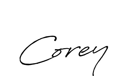 You should practise on your own different ways (Antro_Vectra_Bolder) to write your name (Corey) in signature. don't let someone else do it for you. Corey signature style 7 images and pictures png