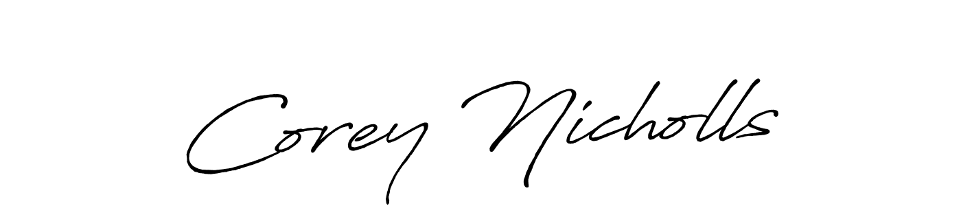 This is the best signature style for the Corey Nicholls name. Also you like these signature font (Antro_Vectra_Bolder). Mix name signature. Corey Nicholls signature style 7 images and pictures png