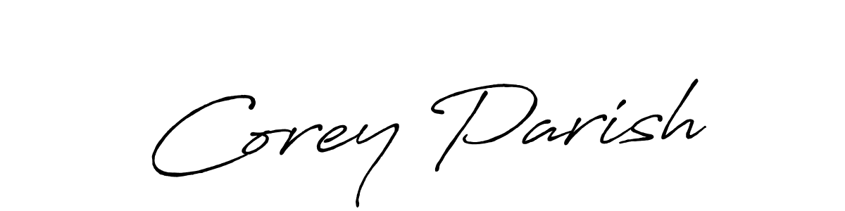 Make a beautiful signature design for name Corey Parish. Use this online signature maker to create a handwritten signature for free. Corey Parish signature style 7 images and pictures png