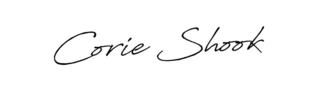 Also You can easily find your signature by using the search form. We will create Corie Shook name handwritten signature images for you free of cost using Antro_Vectra_Bolder sign style. Corie Shook signature style 7 images and pictures png