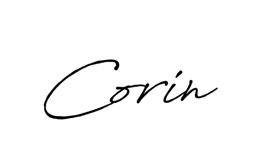 Use a signature maker to create a handwritten signature online. With this signature software, you can design (Antro_Vectra_Bolder) your own signature for name Corin. Corin signature style 7 images and pictures png