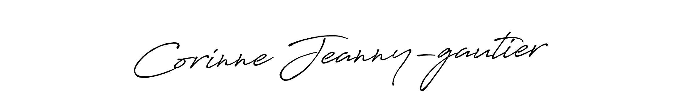 Make a beautiful signature design for name Corinne Jeanny-gautier. With this signature (Antro_Vectra_Bolder) style, you can create a handwritten signature for free. Corinne Jeanny-gautier signature style 7 images and pictures png