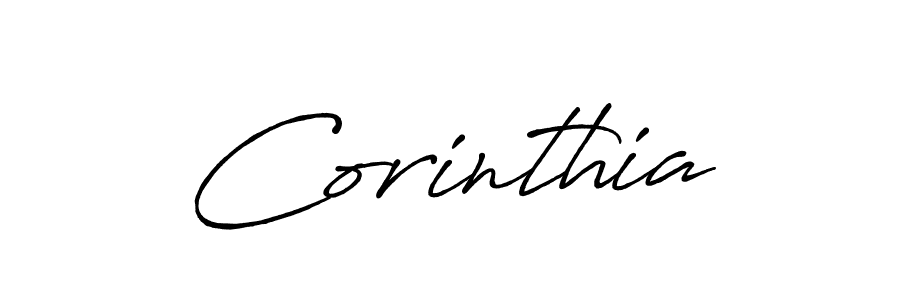 The best way (Antro_Vectra_Bolder) to make a short signature is to pick only two or three words in your name. The name Corinthia include a total of six letters. For converting this name. Corinthia signature style 7 images and pictures png