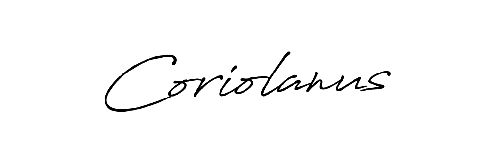 Use a signature maker to create a handwritten signature online. With this signature software, you can design (Antro_Vectra_Bolder) your own signature for name Coriolanus. Coriolanus signature style 7 images and pictures png