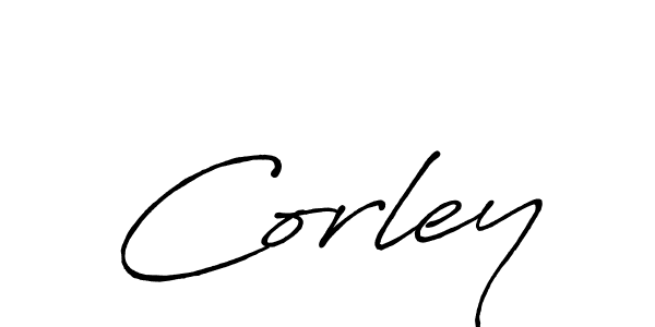 The best way (Antro_Vectra_Bolder) to make a short signature is to pick only two or three words in your name. The name Corley include a total of six letters. For converting this name. Corley signature style 7 images and pictures png