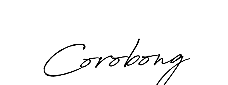 Also we have Corobong name is the best signature style. Create professional handwritten signature collection using Antro_Vectra_Bolder autograph style. Corobong signature style 7 images and pictures png