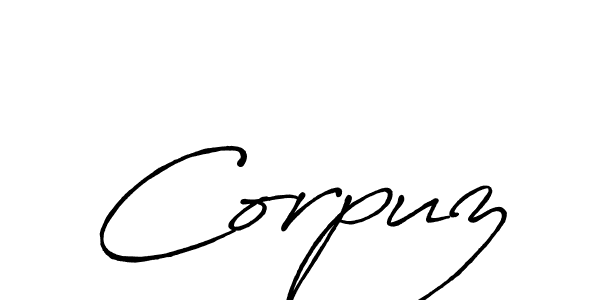 How to Draw Corpuz signature style? Antro_Vectra_Bolder is a latest design signature styles for name Corpuz. Corpuz signature style 7 images and pictures png