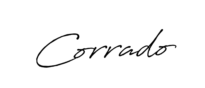 Antro_Vectra_Bolder is a professional signature style that is perfect for those who want to add a touch of class to their signature. It is also a great choice for those who want to make their signature more unique. Get Corrado name to fancy signature for free. Corrado signature style 7 images and pictures png
