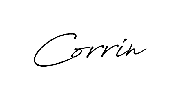Design your own signature with our free online signature maker. With this signature software, you can create a handwritten (Antro_Vectra_Bolder) signature for name Corrin. Corrin signature style 7 images and pictures png