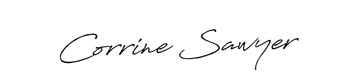 Similarly Antro_Vectra_Bolder is the best handwritten signature design. Signature creator online .You can use it as an online autograph creator for name Corrine Sawyer. Corrine Sawyer signature style 7 images and pictures png