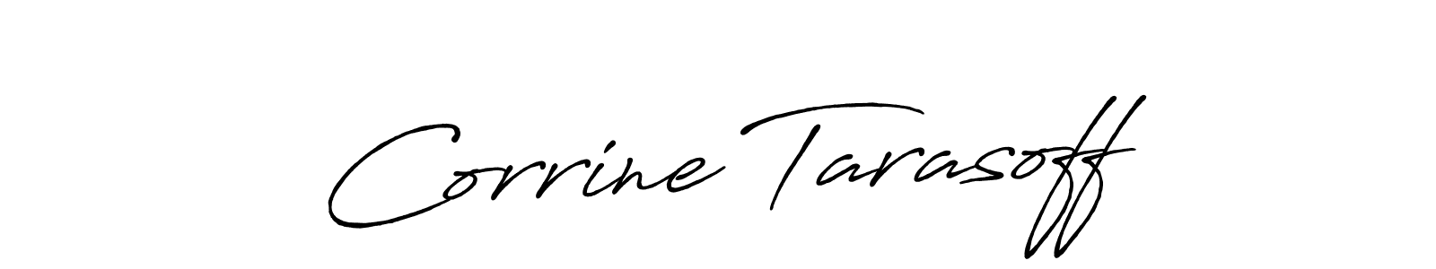 Corrine Tarasoff stylish signature style. Best Handwritten Sign (Antro_Vectra_Bolder) for my name. Handwritten Signature Collection Ideas for my name Corrine Tarasoff. Corrine Tarasoff signature style 7 images and pictures png