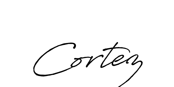 Also we have Cortez name is the best signature style. Create professional handwritten signature collection using Antro_Vectra_Bolder autograph style. Cortez signature style 7 images and pictures png