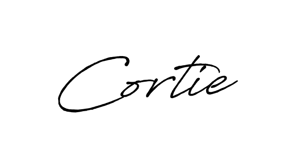 Design your own signature with our free online signature maker. With this signature software, you can create a handwritten (Antro_Vectra_Bolder) signature for name Cortie. Cortie signature style 7 images and pictures png