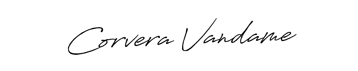 Design your own signature with our free online signature maker. With this signature software, you can create a handwritten (Antro_Vectra_Bolder) signature for name Corvera Vandame. Corvera Vandame signature style 7 images and pictures png