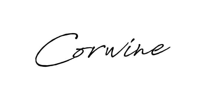 How to make Corwine signature? Antro_Vectra_Bolder is a professional autograph style. Create handwritten signature for Corwine name. Corwine signature style 7 images and pictures png