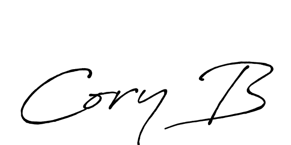 Cory B stylish signature style. Best Handwritten Sign (Antro_Vectra_Bolder) for my name. Handwritten Signature Collection Ideas for my name Cory B. Cory B signature style 7 images and pictures png