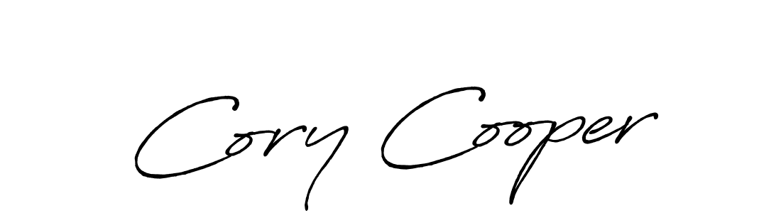 How to make Cory Cooper name signature. Use Antro_Vectra_Bolder style for creating short signs online. This is the latest handwritten sign. Cory Cooper signature style 7 images and pictures png