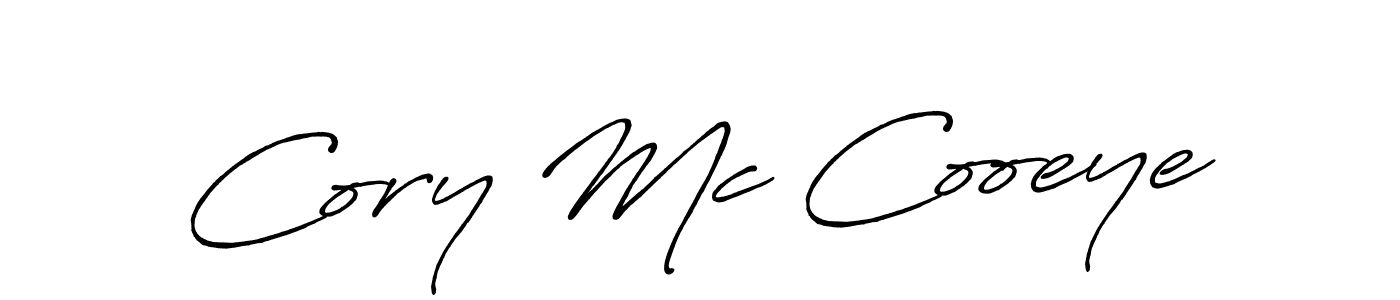 Create a beautiful signature design for name Cory Mc Cooeye. With this signature (Antro_Vectra_Bolder) fonts, you can make a handwritten signature for free. Cory Mc Cooeye signature style 7 images and pictures png
