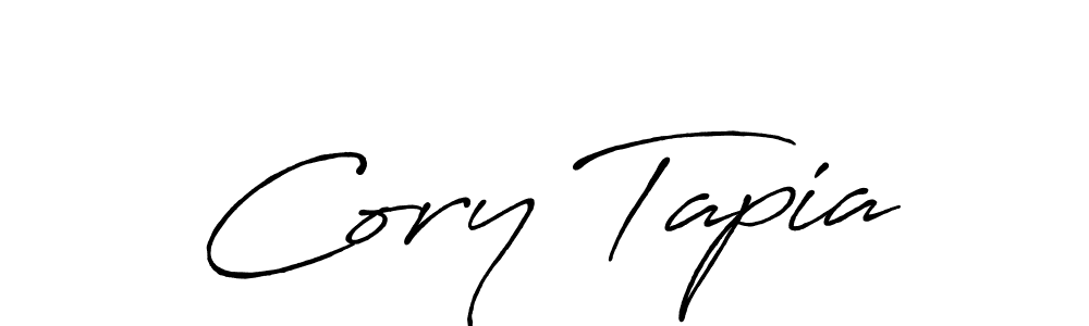 Create a beautiful signature design for name Cory Tapia. With this signature (Antro_Vectra_Bolder) fonts, you can make a handwritten signature for free. Cory Tapia signature style 7 images and pictures png