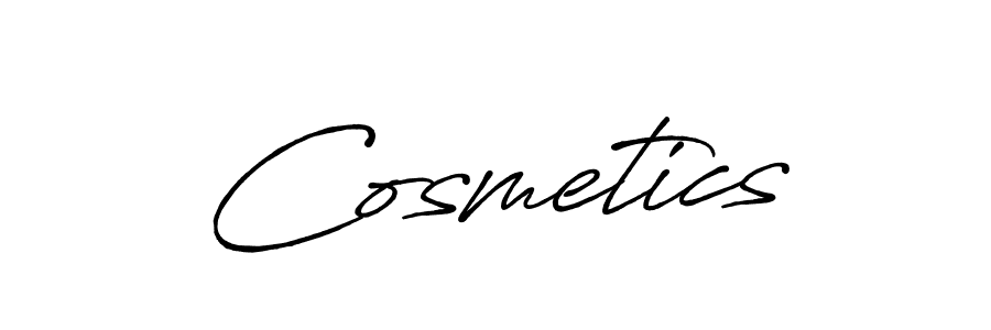 Create a beautiful signature design for name Cosmetics. With this signature (Antro_Vectra_Bolder) fonts, you can make a handwritten signature for free. Cosmetics signature style 7 images and pictures png