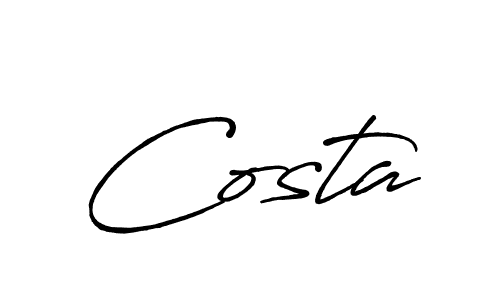 The best way (Antro_Vectra_Bolder) to make a short signature is to pick only two or three words in your name. The name Costa include a total of six letters. For converting this name. Costa signature style 7 images and pictures png