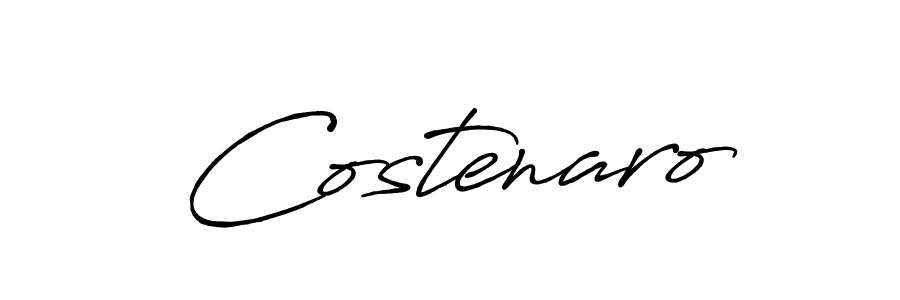 Make a beautiful signature design for name Costenaro. With this signature (Antro_Vectra_Bolder) style, you can create a handwritten signature for free. Costenaro signature style 7 images and pictures png