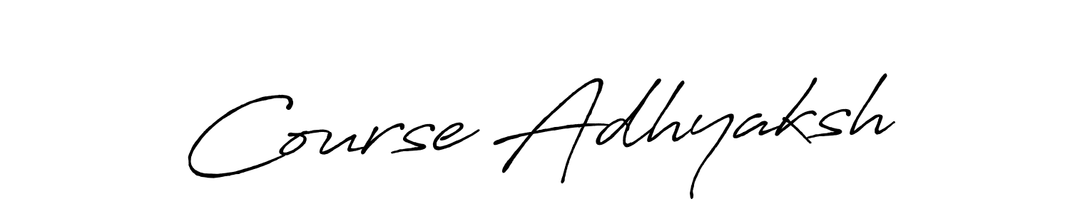 Antro_Vectra_Bolder is a professional signature style that is perfect for those who want to add a touch of class to their signature. It is also a great choice for those who want to make their signature more unique. Get Course Adhyaksh name to fancy signature for free. Course Adhyaksh signature style 7 images and pictures png