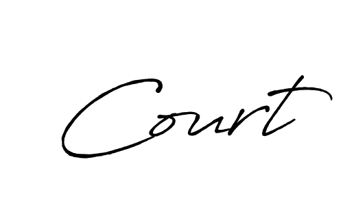 Court stylish signature style. Best Handwritten Sign (Antro_Vectra_Bolder) for my name. Handwritten Signature Collection Ideas for my name Court. Court signature style 7 images and pictures png