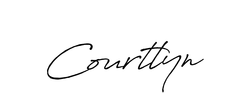 Create a beautiful signature design for name Courtlyn. With this signature (Antro_Vectra_Bolder) fonts, you can make a handwritten signature for free. Courtlyn signature style 7 images and pictures png