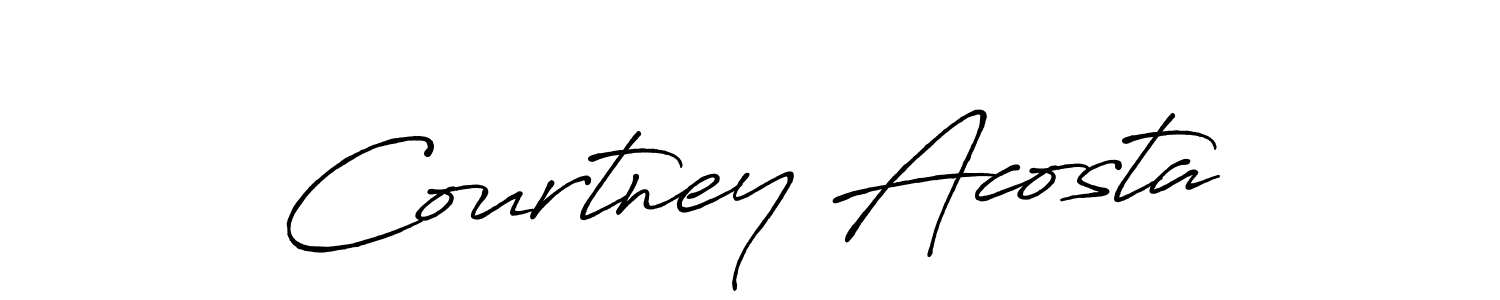 How to make Courtney Acosta signature? Antro_Vectra_Bolder is a professional autograph style. Create handwritten signature for Courtney Acosta name. Courtney Acosta signature style 7 images and pictures png