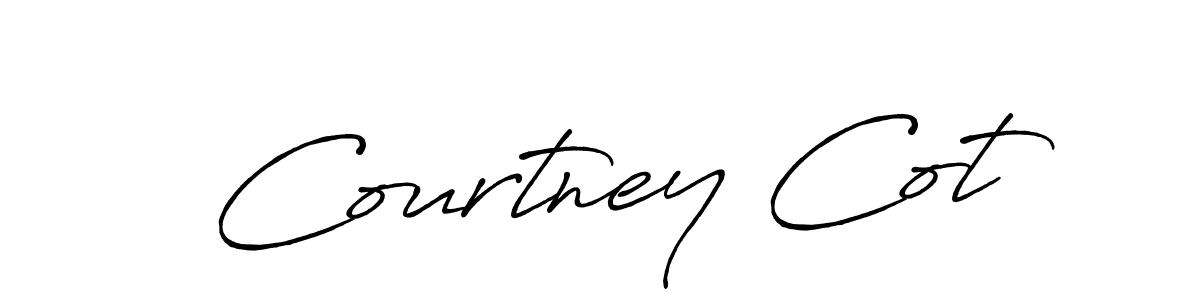 if you are searching for the best signature style for your name Courtney Cot. so please give up your signature search. here we have designed multiple signature styles  using Antro_Vectra_Bolder. Courtney Cot signature style 7 images and pictures png