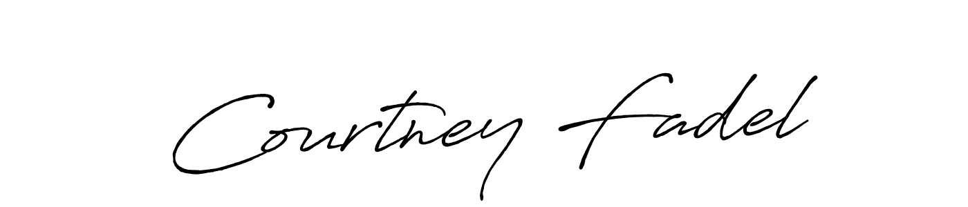 Make a beautiful signature design for name Courtney Fadel. With this signature (Antro_Vectra_Bolder) style, you can create a handwritten signature for free. Courtney Fadel signature style 7 images and pictures png