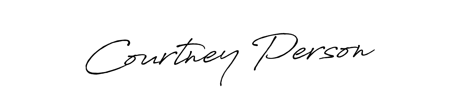 The best way (Antro_Vectra_Bolder) to make a short signature is to pick only two or three words in your name. The name Courtney Person include a total of six letters. For converting this name. Courtney Person signature style 7 images and pictures png