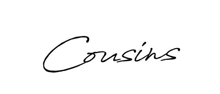How to Draw Cousins signature style? Antro_Vectra_Bolder is a latest design signature styles for name Cousins. Cousins signature style 7 images and pictures png