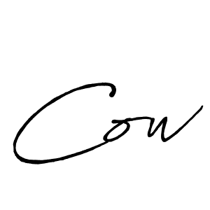 How to Draw Cow signature style? Antro_Vectra_Bolder is a latest design signature styles for name Cow. Cow signature style 7 images and pictures png