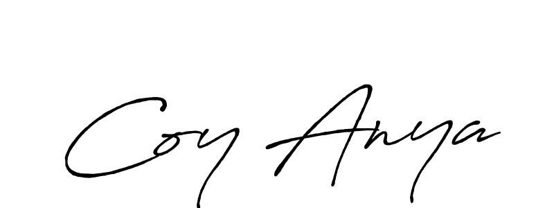 Design your own signature with our free online signature maker. With this signature software, you can create a handwritten (Antro_Vectra_Bolder) signature for name Coy Anya. Coy Anya signature style 7 images and pictures png