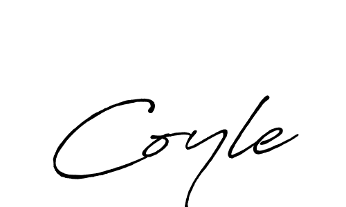 Make a beautiful signature design for name Coyle. With this signature (Antro_Vectra_Bolder) style, you can create a handwritten signature for free. Coyle signature style 7 images and pictures png