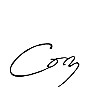 if you are searching for the best signature style for your name Coz. so please give up your signature search. here we have designed multiple signature styles  using Antro_Vectra_Bolder. Coz signature style 7 images and pictures png