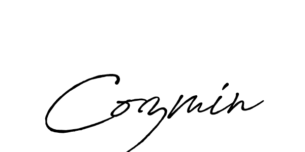 Similarly Antro_Vectra_Bolder is the best handwritten signature design. Signature creator online .You can use it as an online autograph creator for name Cozmin. Cozmin signature style 7 images and pictures png