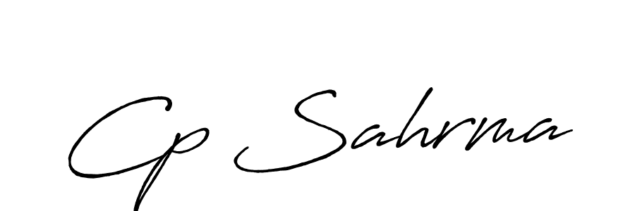 The best way (Antro_Vectra_Bolder) to make a short signature is to pick only two or three words in your name. The name Cp Sahrma include a total of six letters. For converting this name. Cp Sahrma signature style 7 images and pictures png