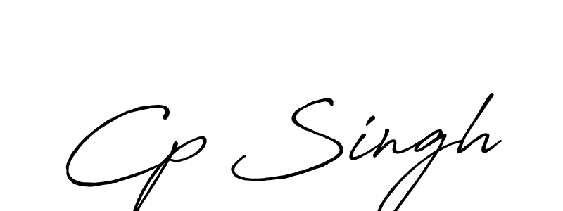 Also You can easily find your signature by using the search form. We will create Cp Singh name handwritten signature images for you free of cost using Antro_Vectra_Bolder sign style. Cp Singh signature style 7 images and pictures png