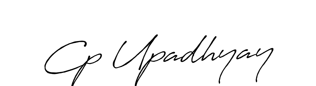 Use a signature maker to create a handwritten signature online. With this signature software, you can design (Antro_Vectra_Bolder) your own signature for name Cp Upadhyay. Cp Upadhyay signature style 7 images and pictures png