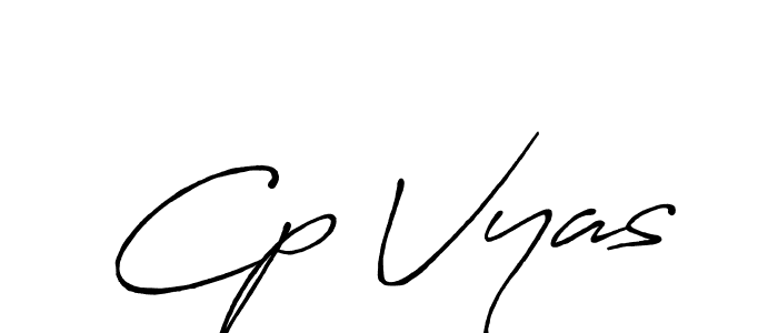 Similarly Antro_Vectra_Bolder is the best handwritten signature design. Signature creator online .You can use it as an online autograph creator for name Cp Vyas. Cp Vyas signature style 7 images and pictures png