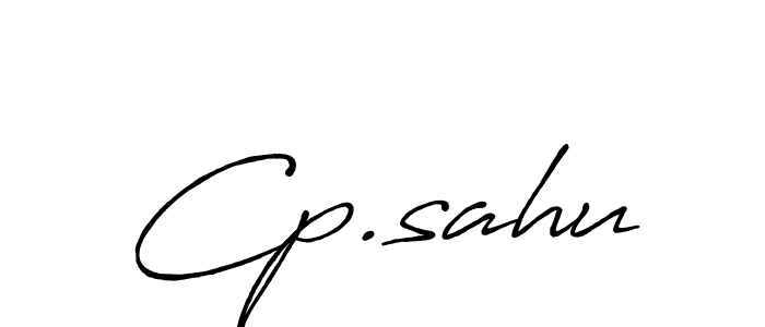 Make a beautiful signature design for name Cp.sahu. With this signature (Antro_Vectra_Bolder) style, you can create a handwritten signature for free. Cp.sahu signature style 7 images and pictures png