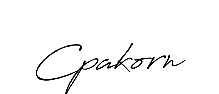 Create a beautiful signature design for name Cpakorn. With this signature (Antro_Vectra_Bolder) fonts, you can make a handwritten signature for free. Cpakorn signature style 7 images and pictures png